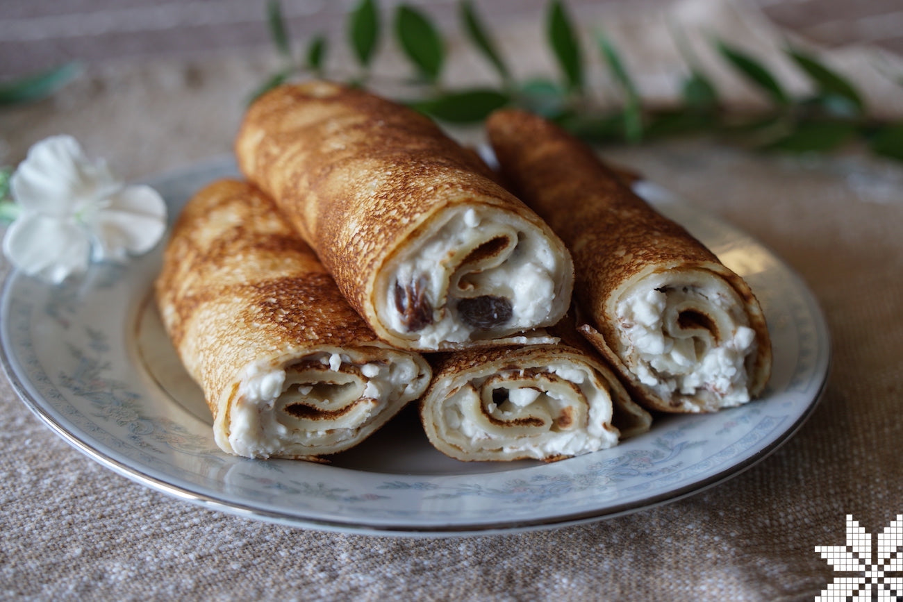 Nalysnyky with Cream Cheese and Raisins - Frozen