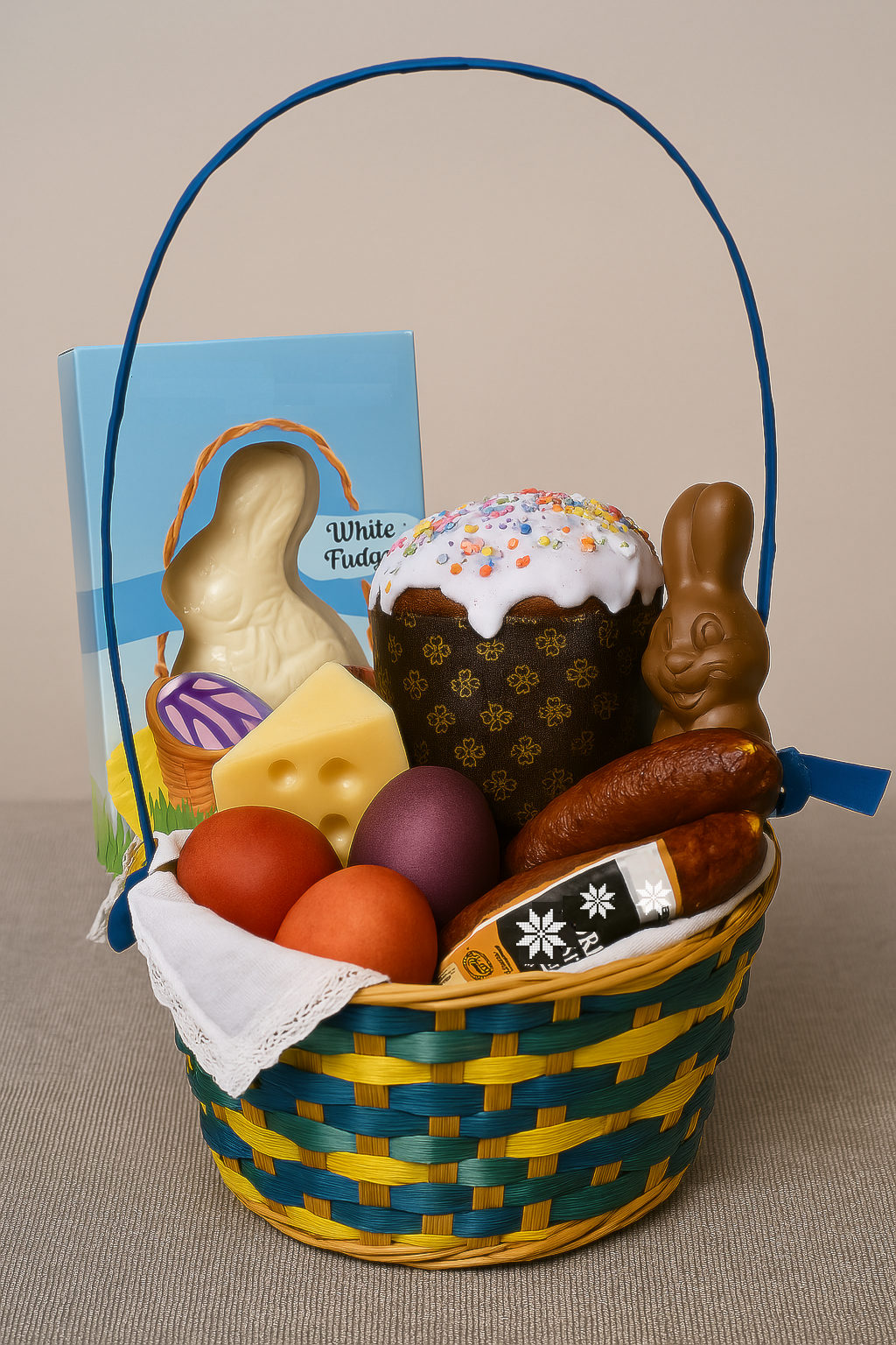 Easter Basket with Paska by Ukrainian Flavors