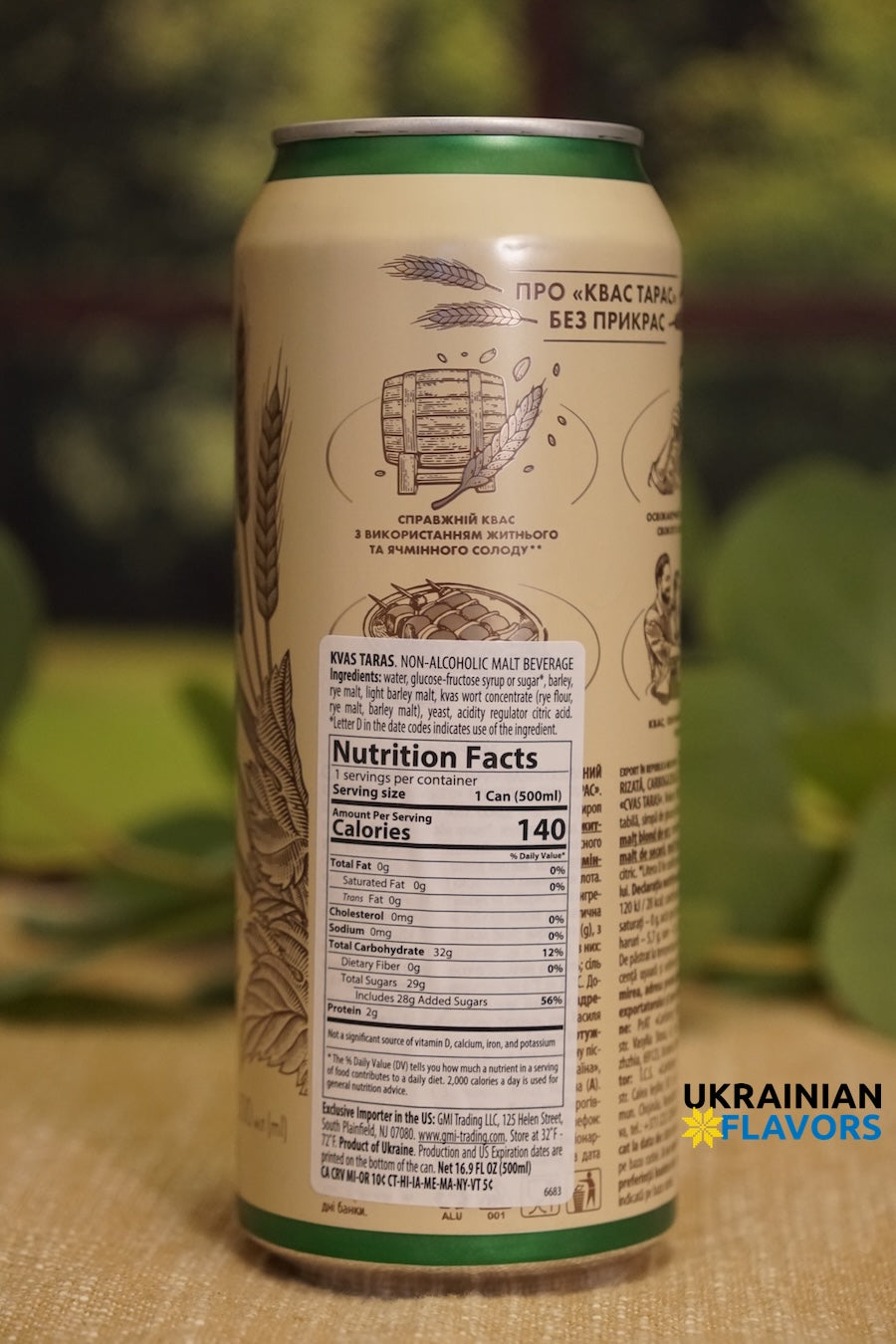 Kvas - Drink Imported from Ukraine - Ukrainian Soda