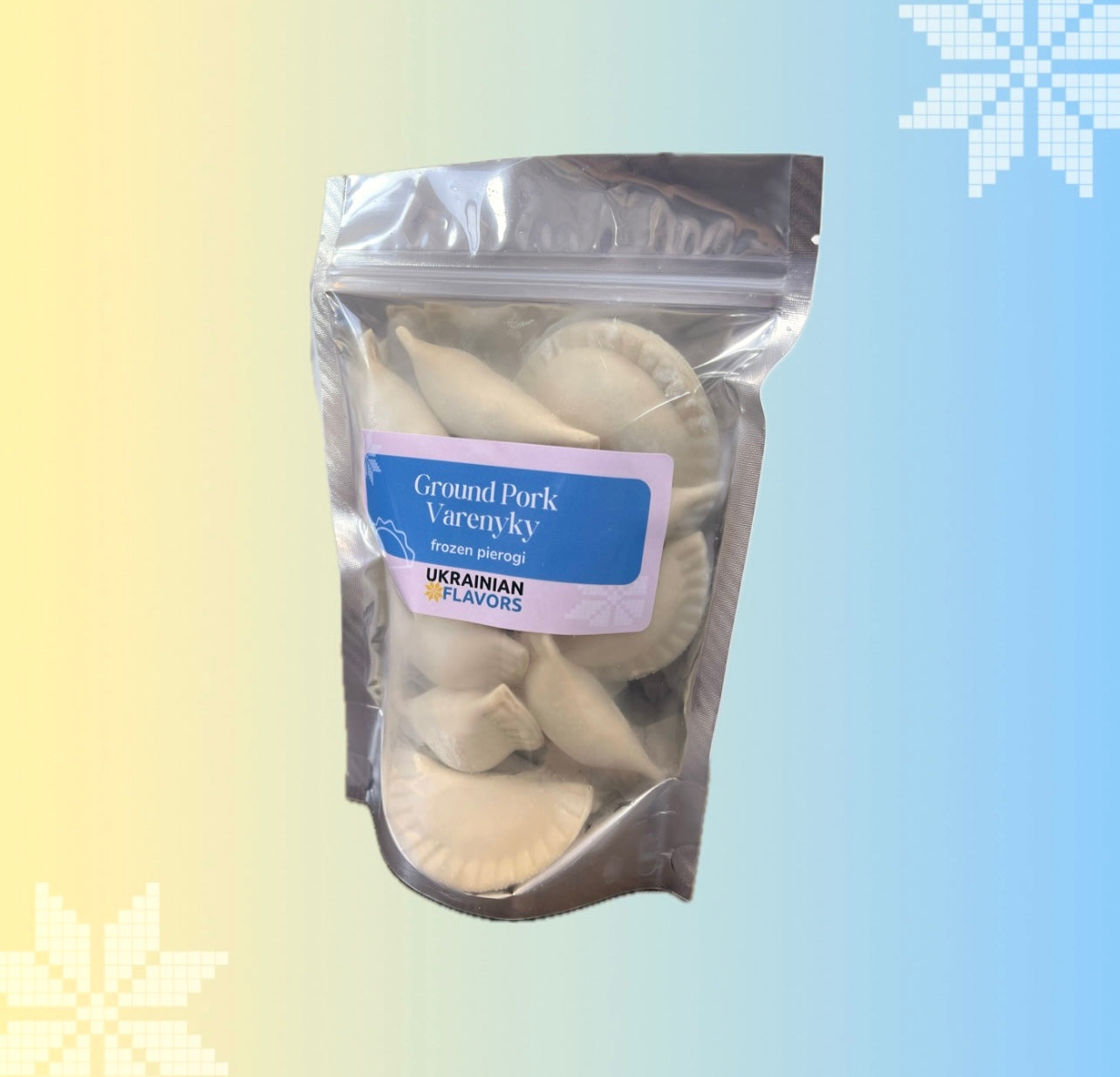 Ground Pork Varenyky (Pierogi) - Frozen