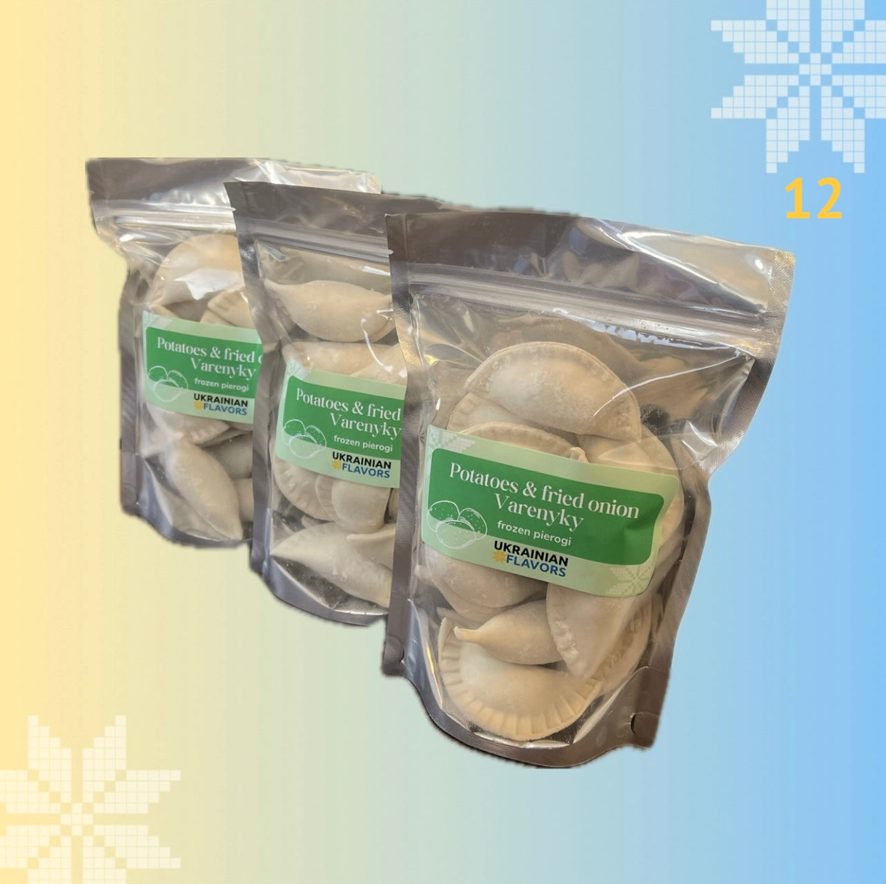 Potatoes and Fried Onion Varenyky (Frozen Pierogi) – Wholesale