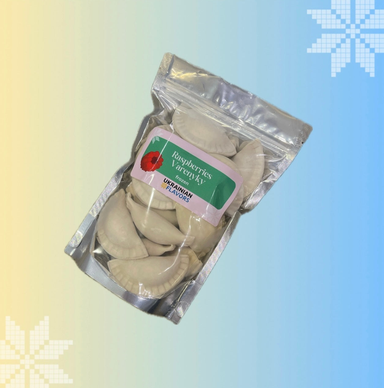 Raspberry Varenyky (Sweet Ukrainian Pierogi) - Frozen