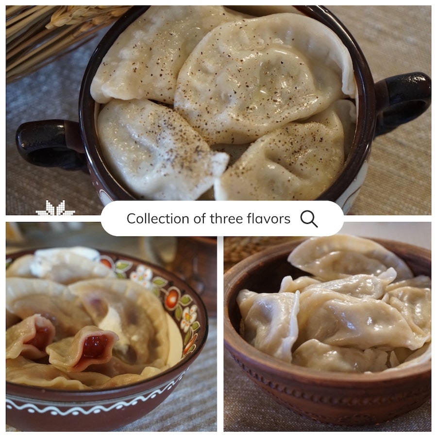 Сollection of popular frozen Varenyky