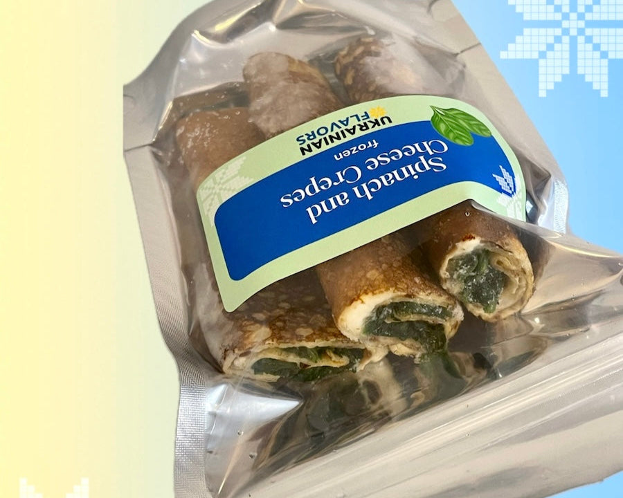 Spinach and Cheese Filled Crepes (Nalysnyky) - Frozen, Wholesale