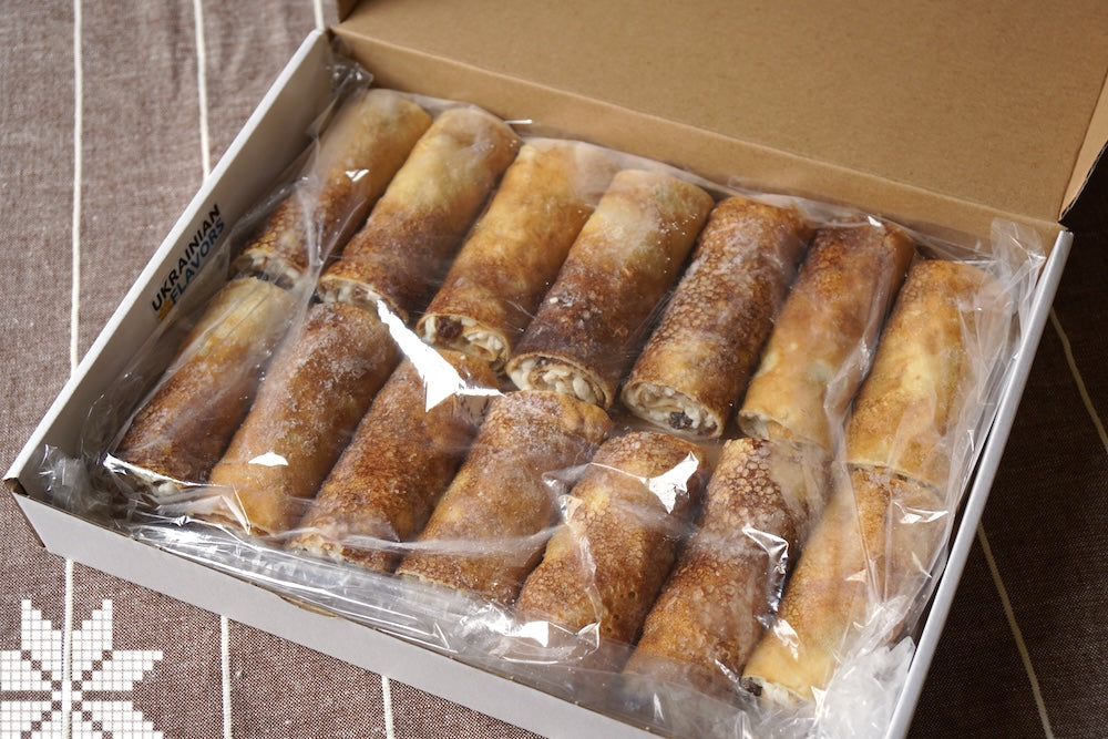 Spinach and Cheese Filled Crepes (Nalysnyky) - Frozen, Wholesale