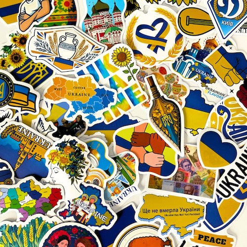 Ukrainian Stickers (3 pcs) - Show Your Love for Ukraine ๐บ๐ฆ
