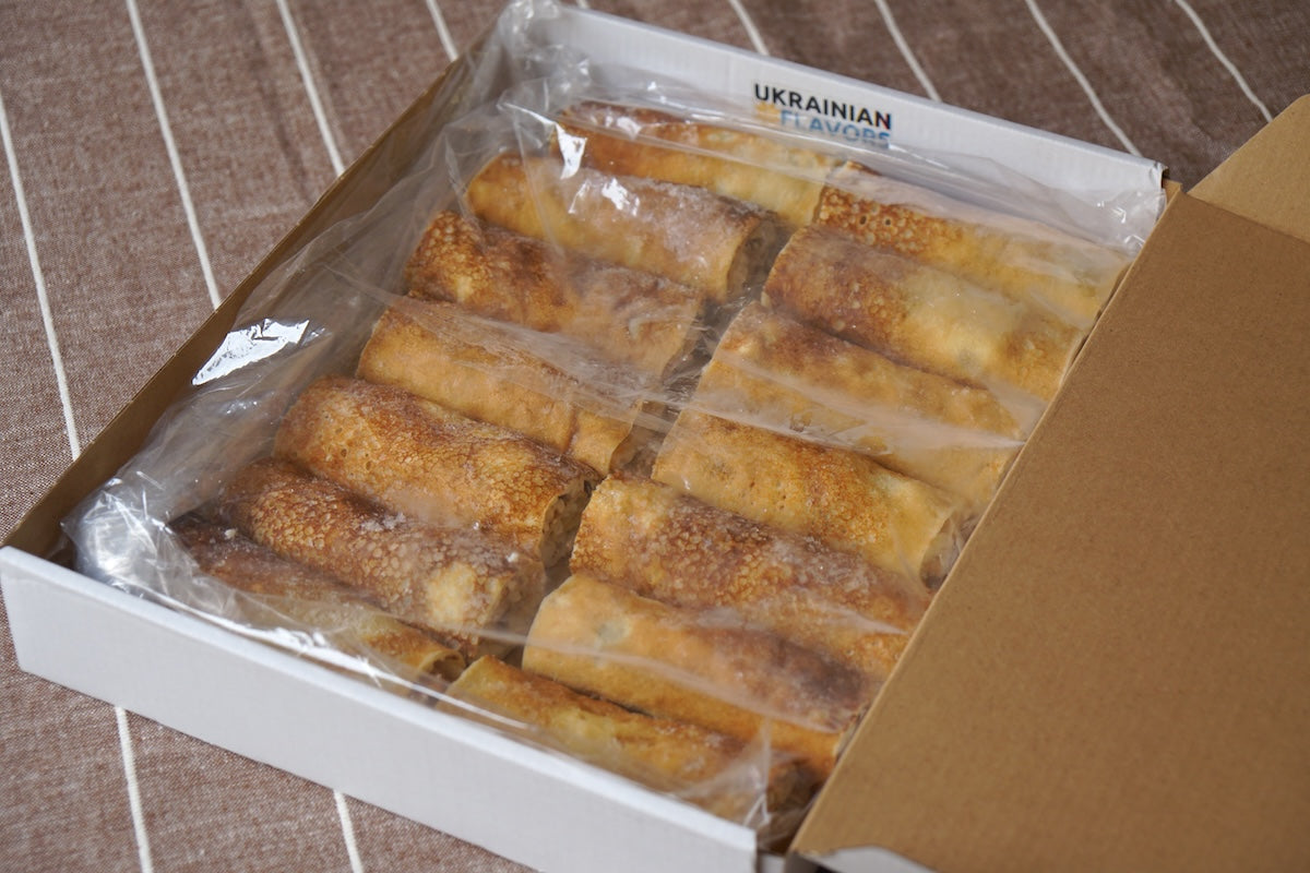 Strawberry and Cream Cheese Filled Crepes (Nalysnyky), Frozen - Wholesale