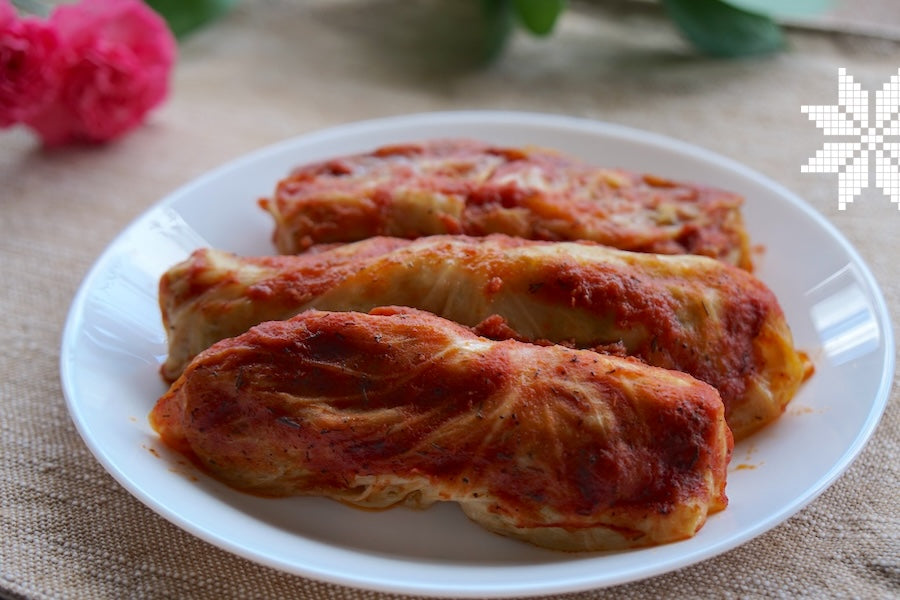 Vegetarian Cabbage Rolls - Holubtsi at Ukrainian Flavors