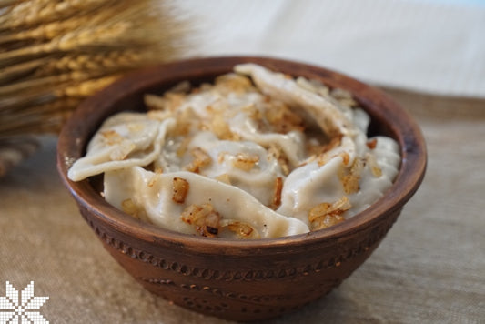 Mashed Potatoes with fried Onion Pierogi - Frozen