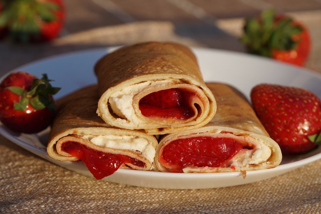 Strawberry and Cheese Crepes - Frozen