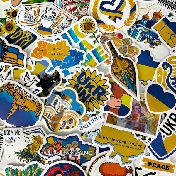 Ukrainian Stickers (3 pcs) - Show Your Love for Ukraine 🇺🇦