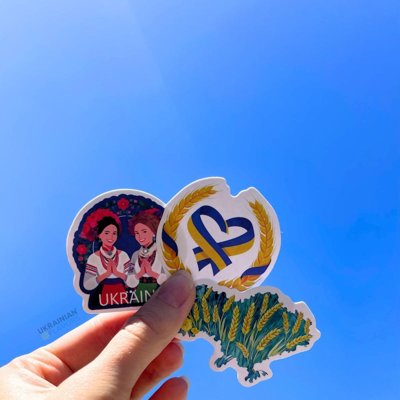 Ukrainian Stickers (3 pcs) - Show Your Love for Ukraine 🇺🇦