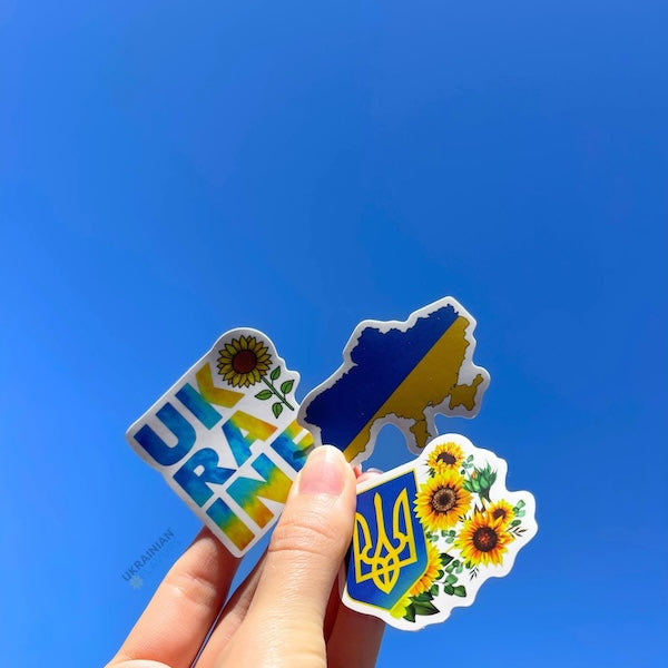 Ukrainian Stickers (3 pcs) - Show Your Love for Ukraine 🇺🇦