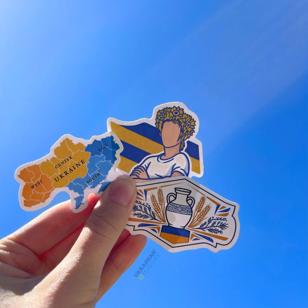 Ukrainian Stickers (3 pcs) - Show Your Love for Ukraine 🇺🇦