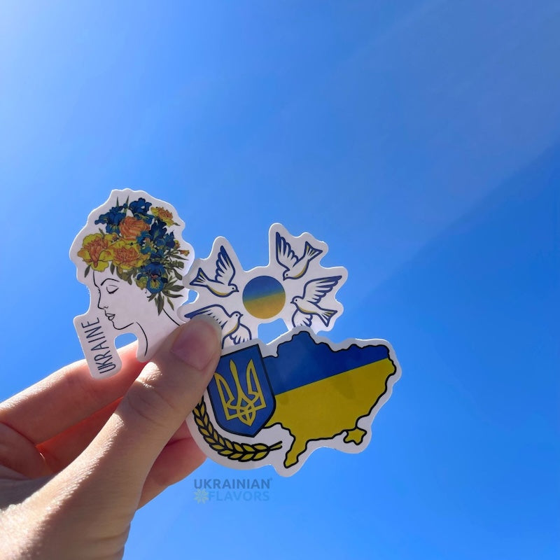 Ukrainian Stickers (3 pcs) - Show Your Love for Ukraine 🇺🇦