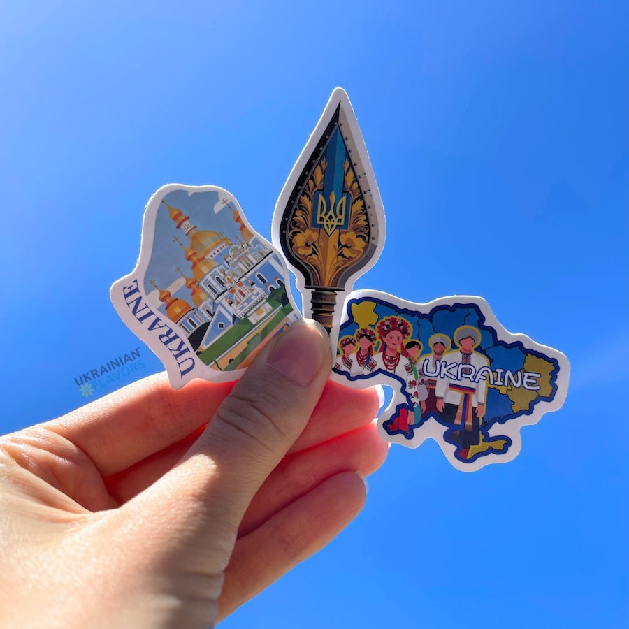 Ukrainian Stickers (3 pcs) - Show Your Love for Ukraine 🇺🇦