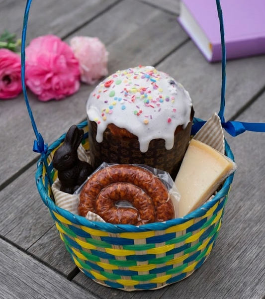 Easter Basket with Paska by Ukrainian Flavors