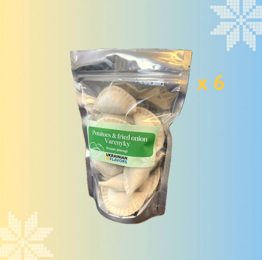 Potatoes and Fried Onion Varenyky (Frozen Pierogi) – Wholesale